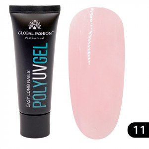 POLYGEL CONSTRUCTIE UNGHII GLOBAL FASHION 30G, ROZ 11 - TPO Free - Img 2