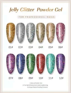 Polygel Jelly Glitter FSM 30 ml - 01