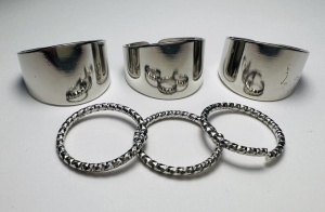 Set 6 Inele pentru poze Luxury Silver - Img 1