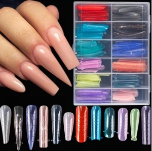 Smart Tips Mix 288 bucati top forme reutilizabile - 12 tipuri - colorate #3