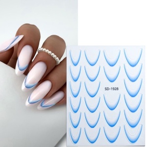 Sticker Ombre French Smile Blue
