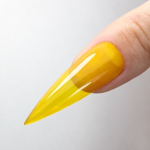 Top coat Crystal Glass Molly Nails, hema free & TPO free, yellow - Img 3