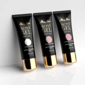 Acrylgel Molly Nails Pink Sparkle HEMA/Di-HEMA free & TPO free free 30ml - Img 4