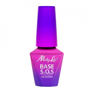 Base coat SOS Antidotum Molly Lac Nails Baza Hybrid Regeneratoare Clear 10 ml - Img 2