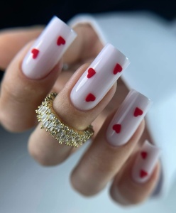 Gummy Base B nails, Lilly Milky White - alb laptos