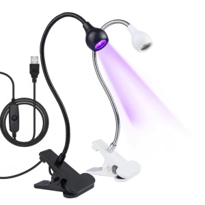 Mini lampa UV/LED Clip White 5W