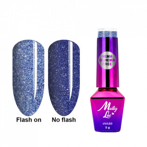 OJĂ SEMIPERMANENTĂ MOLLYLAC 617 Metal Rain 5ML - Hemma free - Img 3