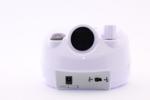 Pilă electrică manichiură și pedichiură BEE NAILS, 202D, cu display, 65w, 45000 rpm, alb - Img 1