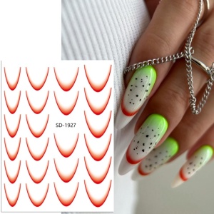 Sticker Ombre French Smile Red