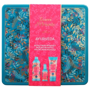 TESORI SET CADOU D ORIENTE AYURVEDA EDT+CREMA+GEL DUS CUTIE METAL