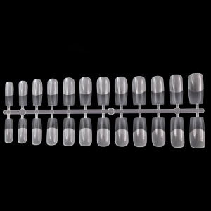 Tipsuri din gel pentru extensia unghiilor, 504 bucati, 12 marimi, forma patrate