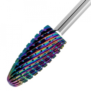 Capat freza din carbid, varf conic, rainbow M2-B-BL