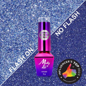 OJĂ SEMIPERMANENTĂ MOLLYLAC 617 Metal Rain 5ML - Hemma free - Img 1