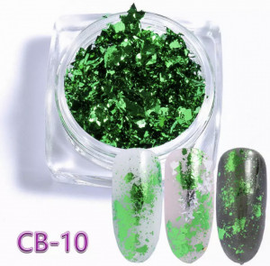 Pigment Flakes CB - 10 Green - Img 1