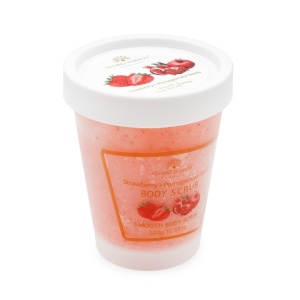 Scrub pentru corp, Global Fashion, Body Scrub, căpșuni și semințe de rodie, 300 g - Img 5