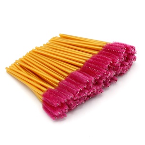 Set 100 periute pentru extensii de gene, 100 bucati, violet/auriu - Img 2
