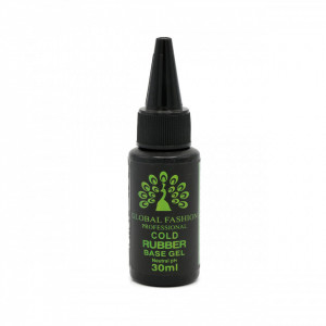 BASE COAT COLD RUBBER GLOBAL FASHION 30ML, TRANSPARENT
