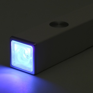 Mini Lampa UV/LED White Stick ZY-D01, alb