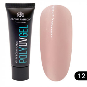 POLYGEL CONSTRUCTIE UNGHII GLOBAL FASHION 30G, BEJ 12 - TPO Free - Img 2