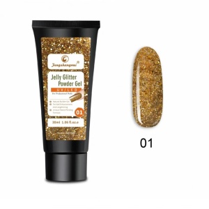 Polygel Jelly Glitter FSM 30 ml - 01