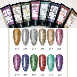 Polygel Jelly Glitter FSM 30 ml - 01