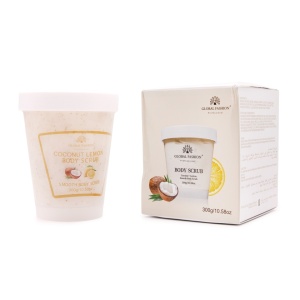 Scrub pentru corp, Global Fashion, Body Scrub, cocos și lămâie, 300 g - Img 1