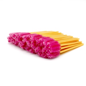 Set 100 periute pentru extensii de gene, 100 bucati, violet/auriu - Img 1