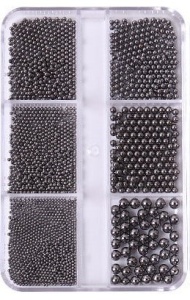 Set caviar diferite marimi set 6 Dark Silver