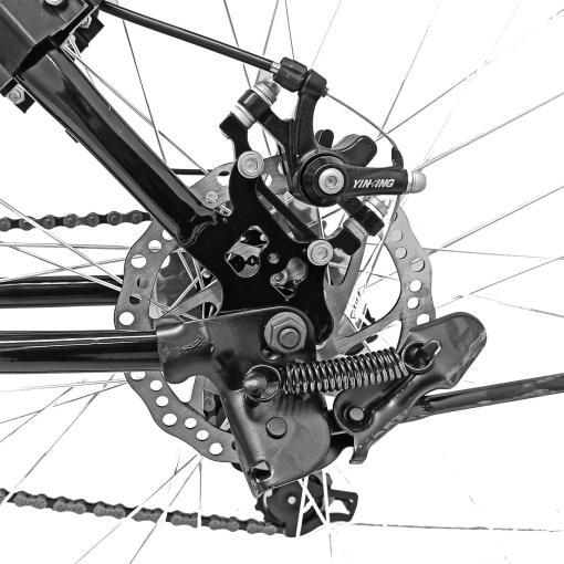 Bicicleta BR TARGET Carrier 29", 21 viteze, frane pe disc, cadru otel 17", manete secventiale, negru/argintiu - Img 12