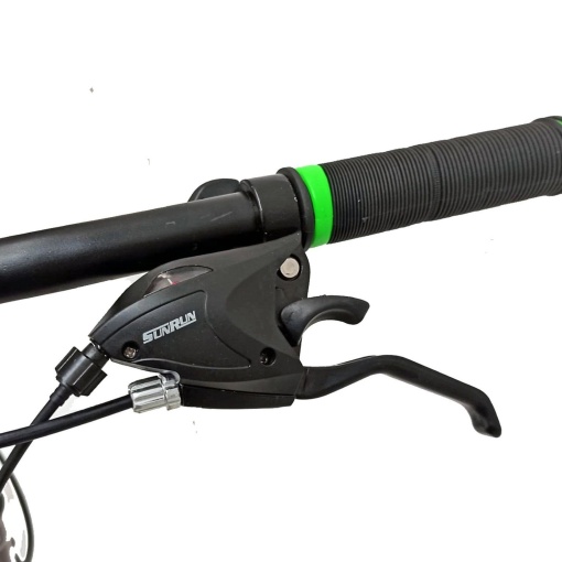 Bicicleta BR TARGET Carrier 29", 21 viteze, frane pe disc, cadru otel 17", manete secventiale, alb\negru - Img 8