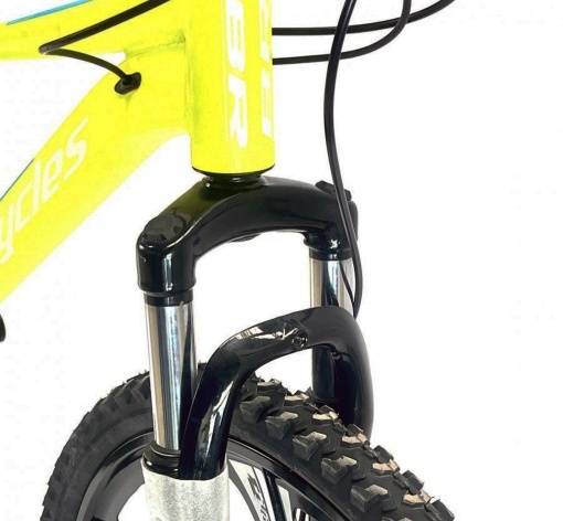 Bicicleta BR Tornado ProMG 26", jante MAGNEZIU, 21 viteze, frane pe disc, cadru din aluminiu 13.5", manete secventiale, galben - Img 6