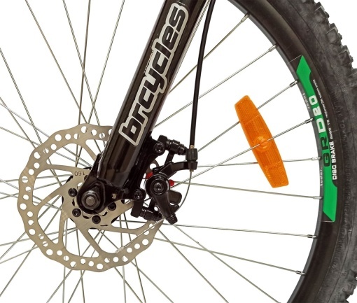 Bicicleta BR TSUNAMI PRO2025 26", 21 viteze, frane pe disc, cadru otel 14.5", manete secventiale, fluo - Img 5