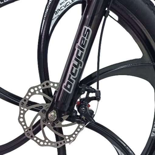 Bicicleta BR Tsunami ProMG 24", cadru otel 13", jante magneziu, manete secventiale, frane disc, 21 viteze, albastru - Img 6