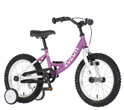 Bicicleta copii 16" ZUZUM Princess, mov, varsta 4-6 ani - Img 2