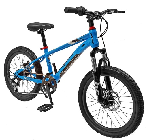 Bicicletă copii BR Inspire 20", 7 viteze, frâne pe disc, cadru oțel 12", manete Revoshift, albastru, varsta 7 - 10 ani - Img 2