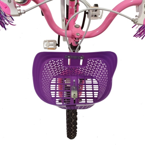 Bicicletă copii BR Linda Kids 16", cadru oțel, roz, varsta 4 - 6 ani - Img 5