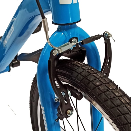Bicicletă copii BR Neptune 20", cadru oțel, albastru, varsta 7 - 10 ani - Img 12