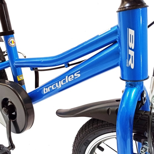 Bicicletă copii BR Neptune Kids 16", cadru oțel, albastru, varsta 4 - 6 ani - Img 5