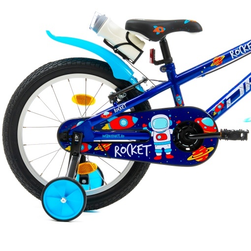 Bicicleta Copii DHS Rocket - 18 Inch, Albastru - Img 5