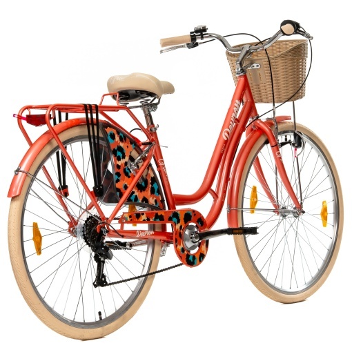 Bicicleta Oras Devron Grazia 6S - 28 Inch, L, Portocaliu - Img 3