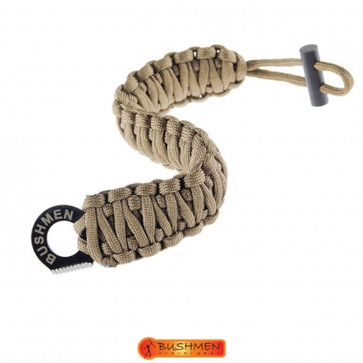 Cumpara Bratara de supravietuire 6m din paracord Olive Bushmen - 5902194520379 2