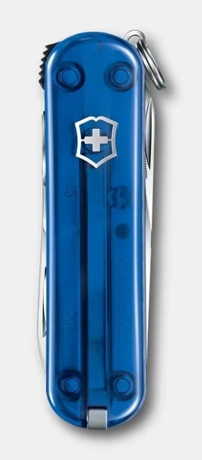 Briceag Victorinox Nail Clip 580,65 mm, albastru transparent 0.6463.T2 - Img 2