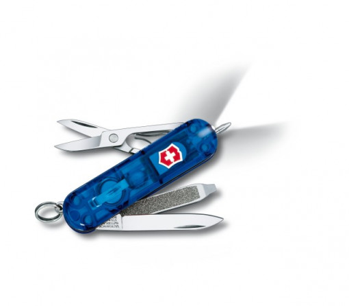 Briceag Victorinox Signature Lite, albastru transparent - 0.6226.T2