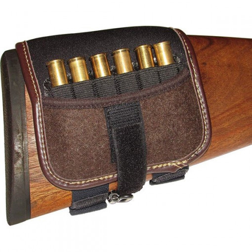 Cartusiera piele maro Niggeloh Classic 6 posturi glont - A8.NG.1511.00001 - Img 3