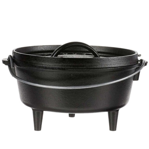 Ceaun din fonta cu capac - cuptor olandez Lodge 20 cm 1,9 litri - L-8CO3 - Img 3