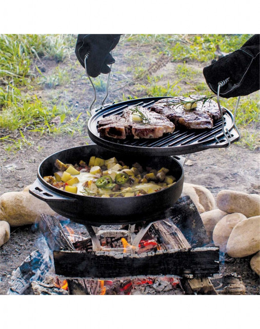 Ceaun din fonta multifunctional Lodge Cook-It-All 35,5 cm 6,5 litri L-14CIA 5