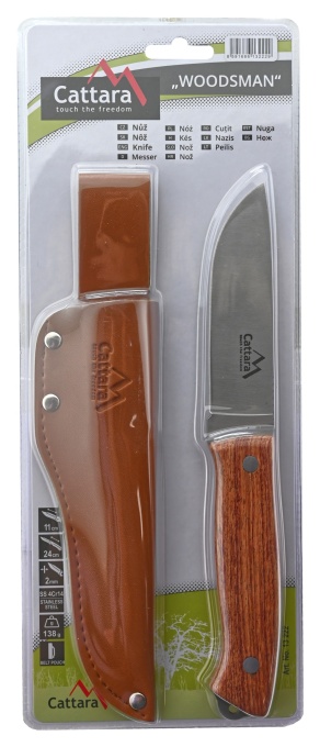 Cutit outdoor Cattara Woodsman 24 cm, teaca, lama 11cm - TT13222 - Img 8