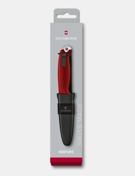 Cutit Outdoor Victorinox Venture, Red, lama full tang 10.5cm 3.0902 - Img 5