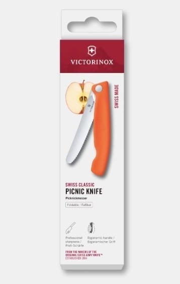 Cutit Pliabil Victorinox Swiss Classic Picnic Knife, maner Polypropylene, lama 11cm 6.7839.FC1 - Img 3