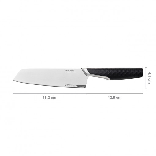 Cutit santoku Fiskars Titanium, 20 cm - Img 3
